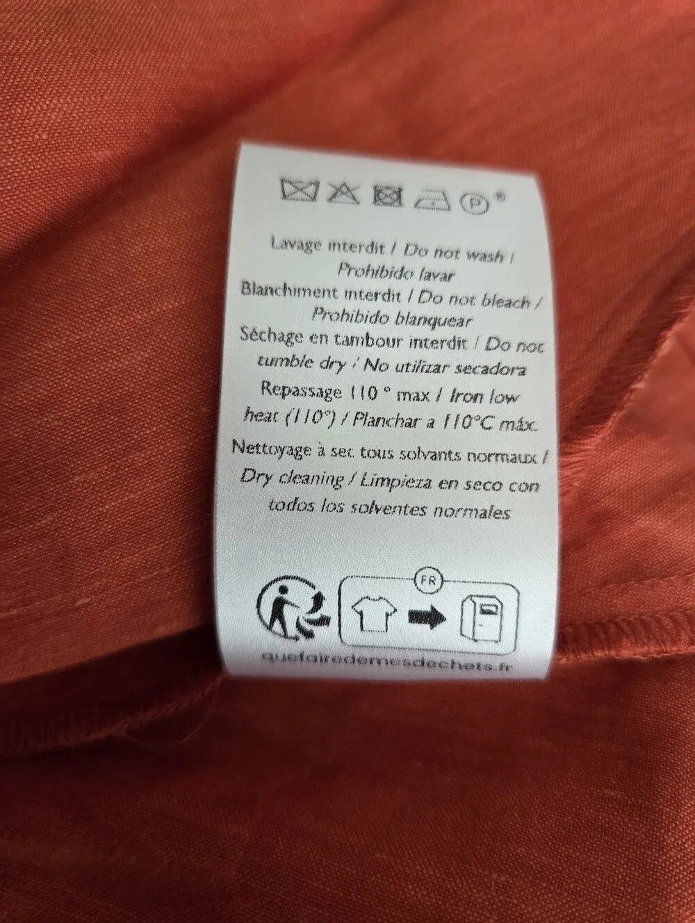 Sezane Meralie Skirt in Burnt Orange size 36